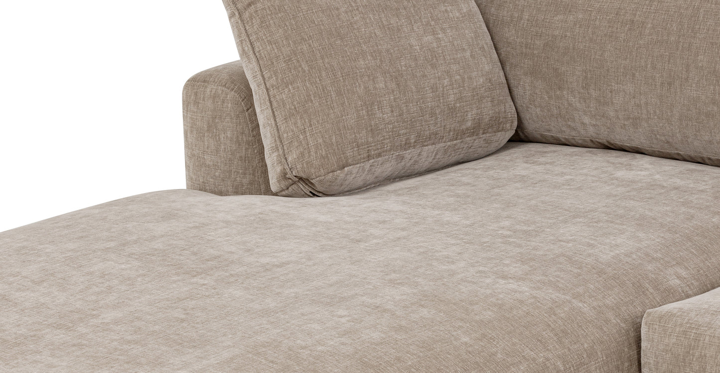 Divano componibile Milo con contenitore rivolto a sinistra