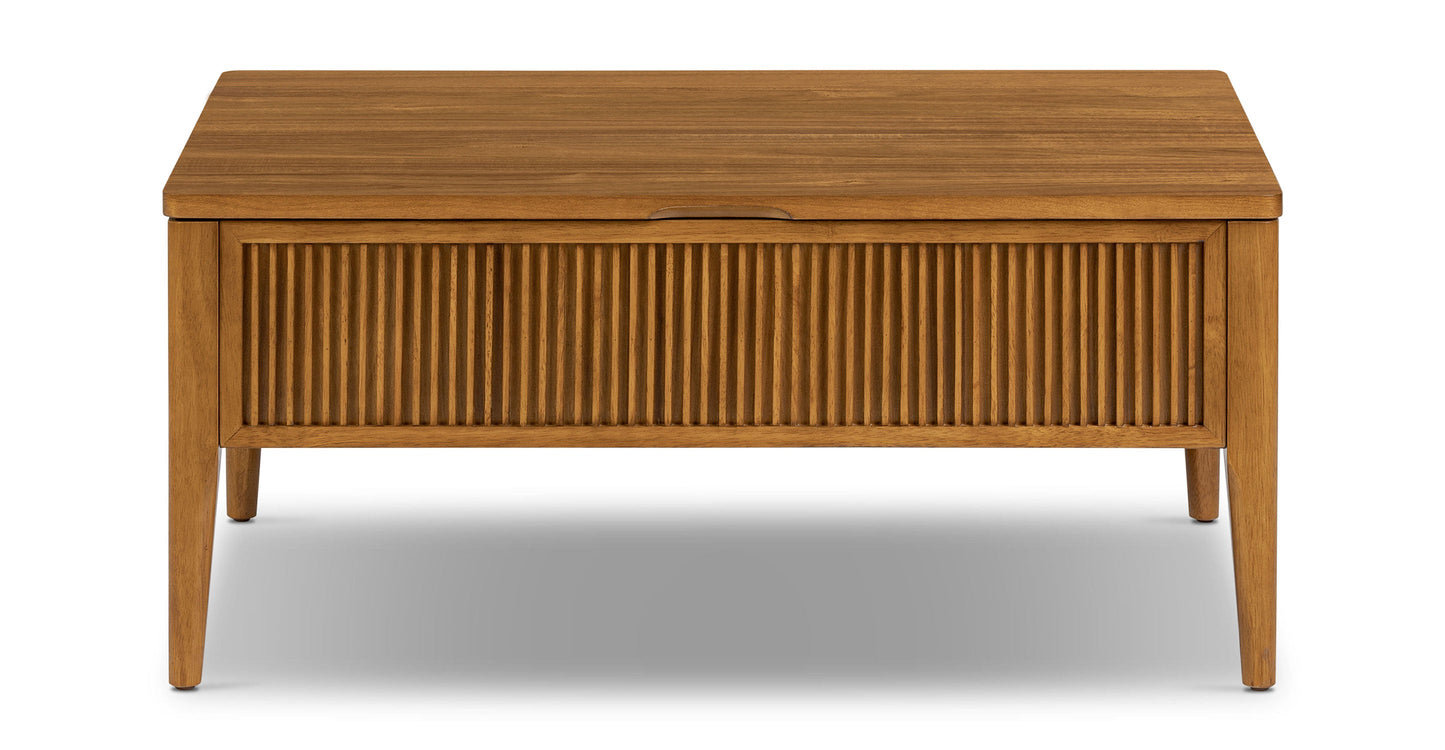 Tavolino da caffè contenitore con piano sollevabile Altira