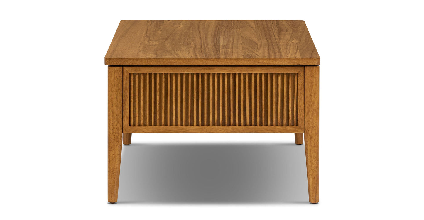 Tavolino da caffè contenitore con piano sollevabile Altira