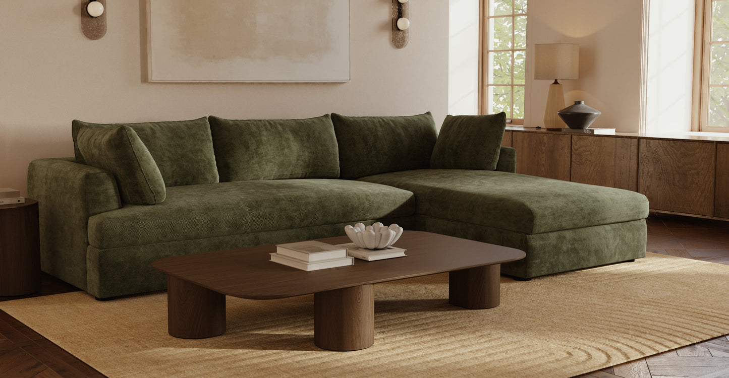 Divano letto componibile Milo rivolto a destra