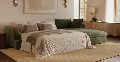 Divano letto componibile Milo rivolto a destra