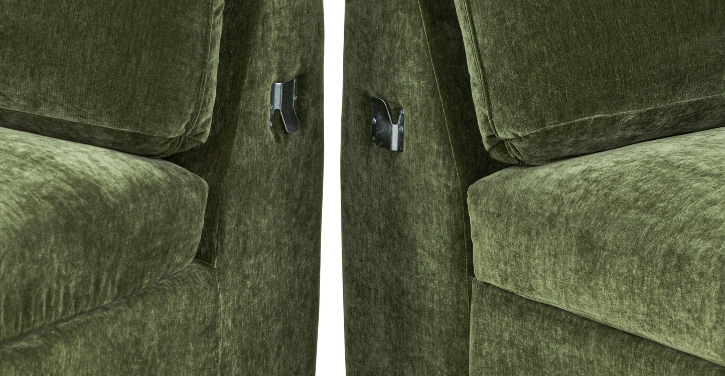 Divano letto componibile Milo rivolto a destra