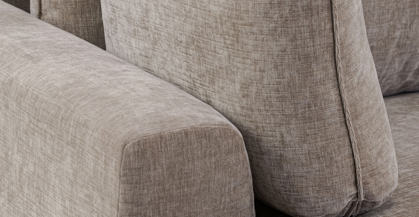 Divano letto componibile Milo rivolto a destra