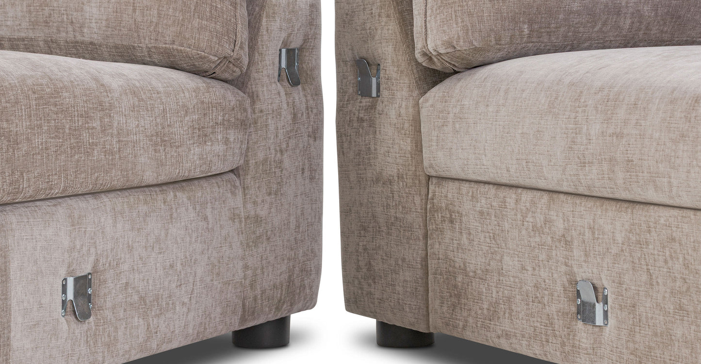 Divano letto componibile Milo rivolto a destra