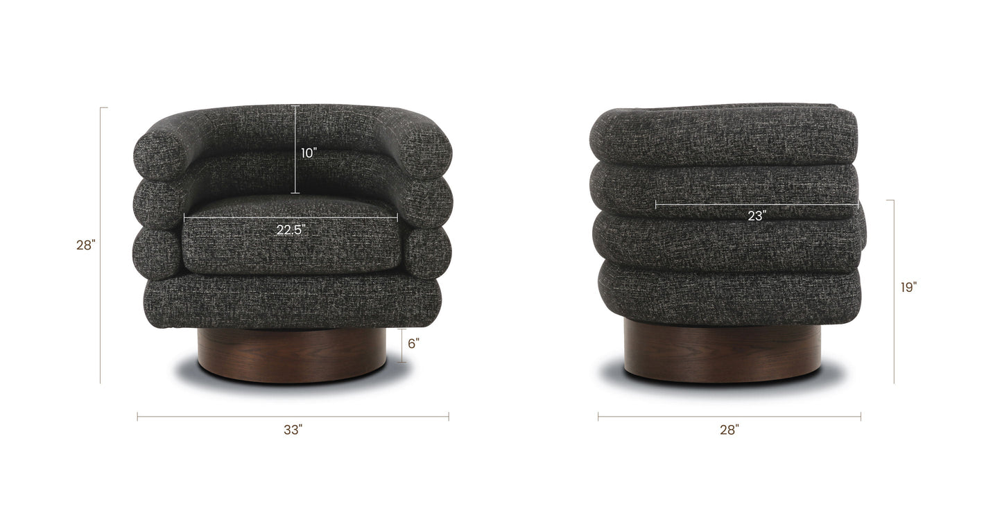 Poltrona girevole Rome