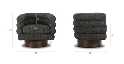 Poltrona girevole Rome