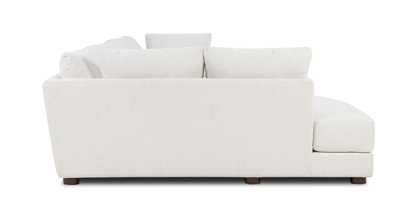 Divano componibile Pertuis 122 con paraurti rivolto a sinistra