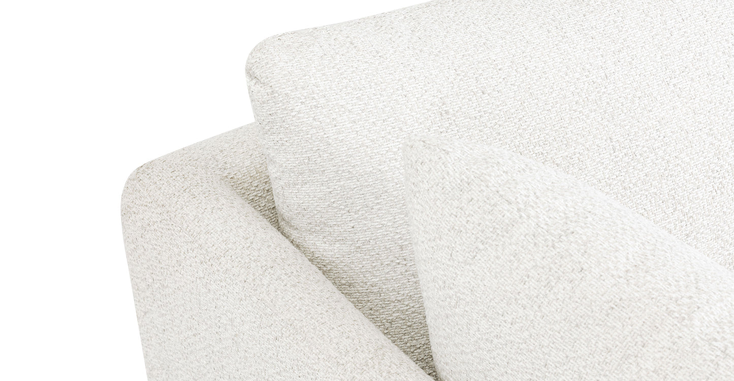 Divano componibile Pertuis 122 con paraurti rivolto a sinistra