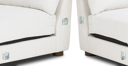 Divano componibile Pertuis 122 con paraurti rivolto a sinistra