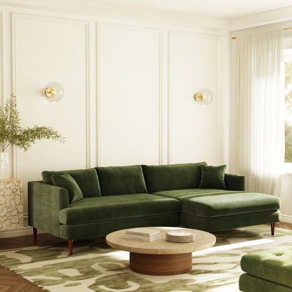 Divano componibile Lucerne con chaise longue extra-large rivolto a destra