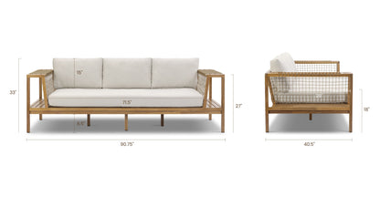 Divano da esterno Brizo 90.5