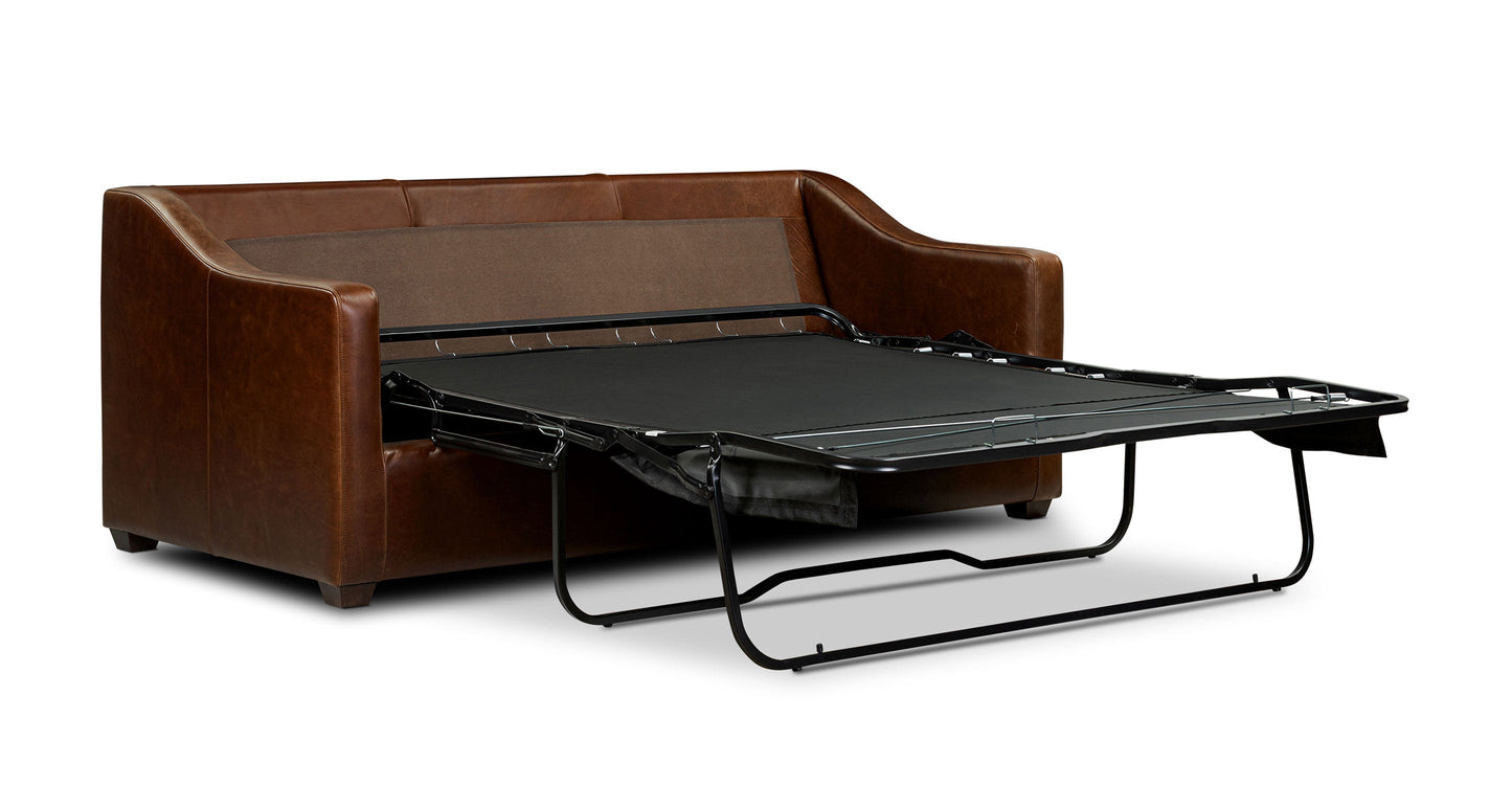 Divano letto trasformabile in pelle Biltmore