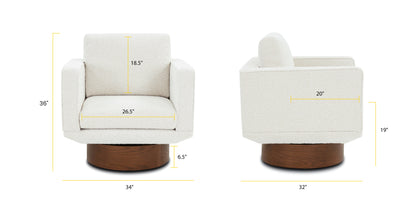 Poltrona girevole Nera