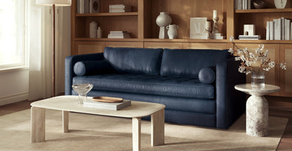 Divano letto trasformabile estraibile in pelle Napa 82