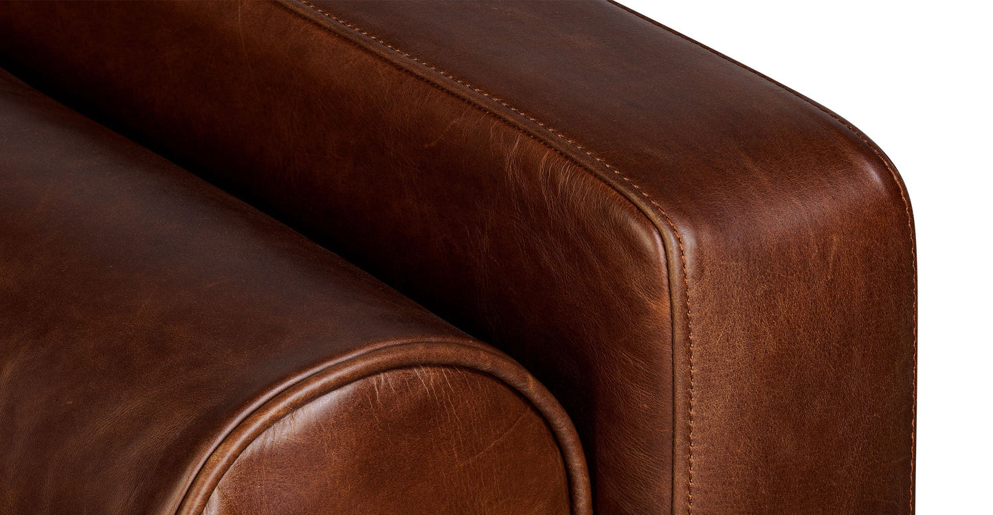 Divano letto trasformabile estraibile in pelle Napa 82