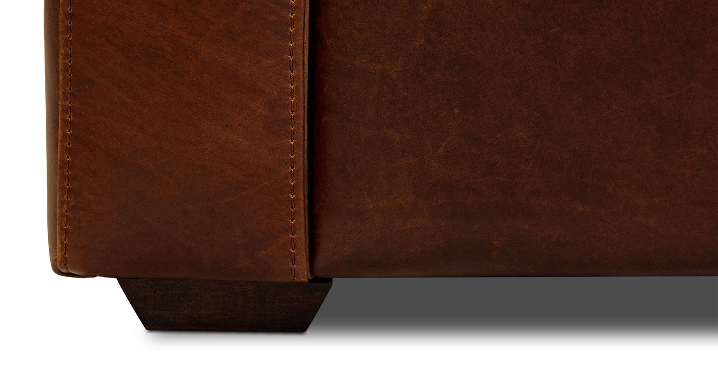 Divano letto trasformabile estraibile in pelle Napa 82