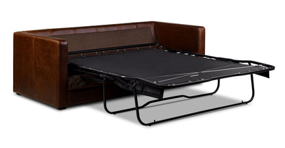 Divano letto trasformabile estraibile in pelle Napa 82