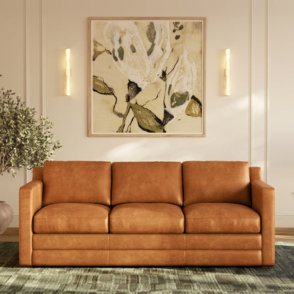 Divano letto trasformabile in pelle Sorrento