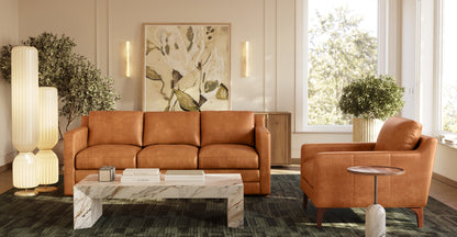 Divano letto trasformabile in pelle Sorrento