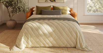 Divano letto trasformabile in pelle Sorrento