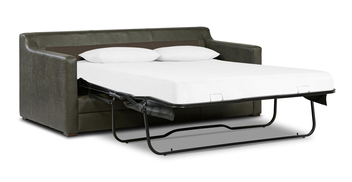 Divano letto trasformabile in pelle Sorrento