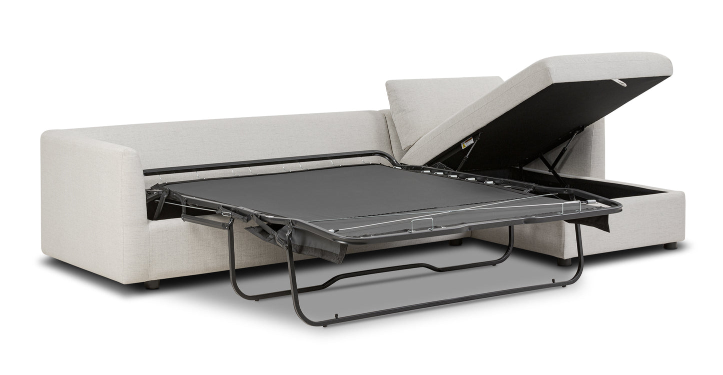 Divano letto componibile Argos con letto a destra