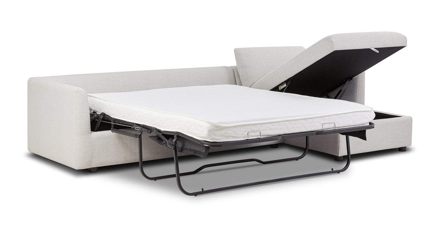 Divano letto componibile Argos con letto a destra