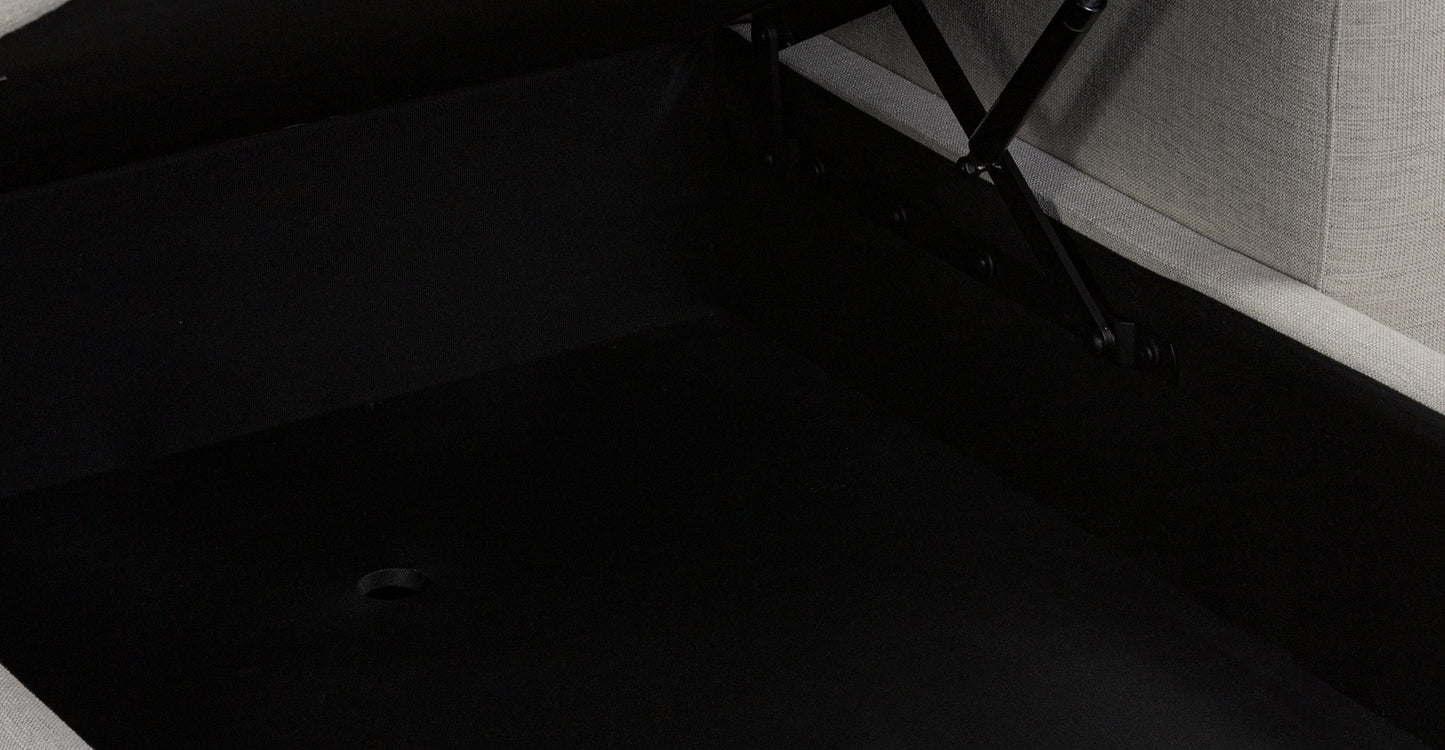 Divano letto componibile Argos con letto a destra