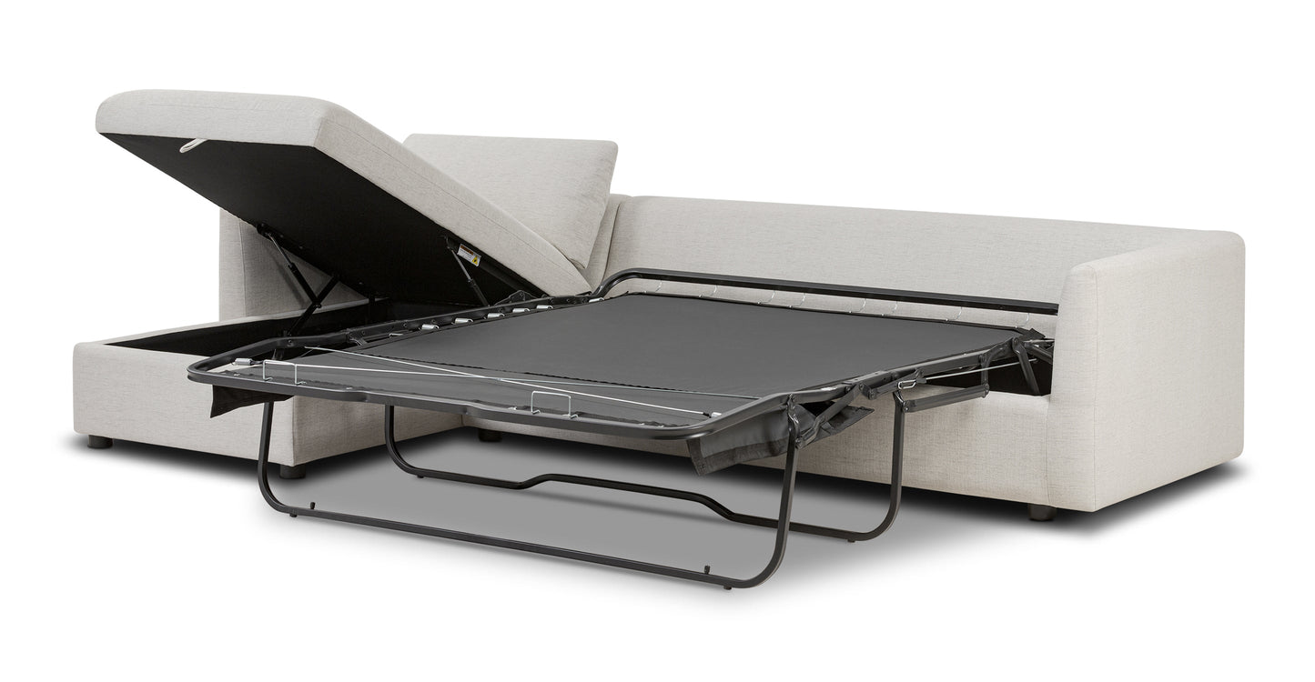 Divano letto componibile Argos con letto rivolto a sinistra