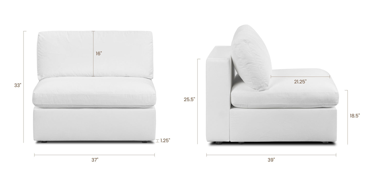 Sedia modulare senza braccioli Vari