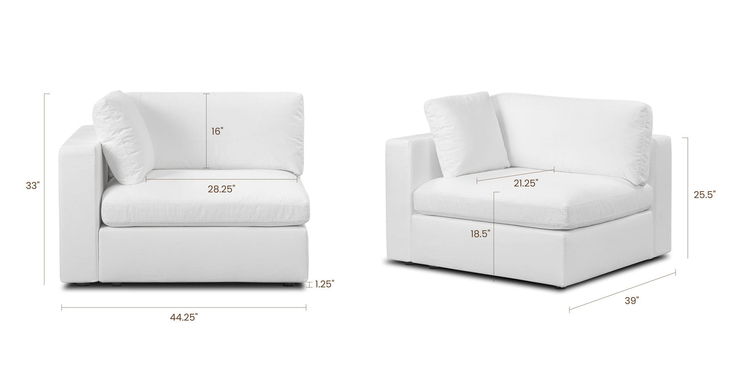 Vari Modular Braccio sinistro rivolto verso l'angolo + cuscino da lancio