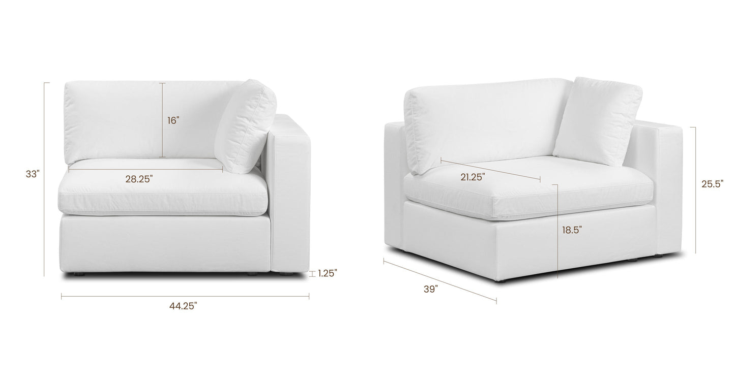 Vari Modular Braccio destro rivolto verso l'angolo + cuscino da lancio