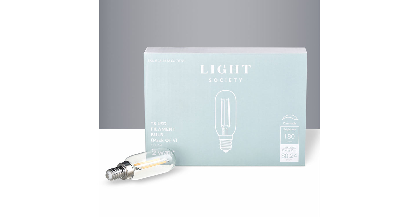 Lampadina a filamento LED T8 dimmerabile Tabby