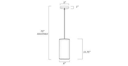Pendente interno bianco medio