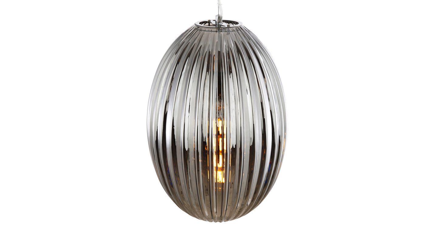 Lampada a sospensione in vetro Opal 12