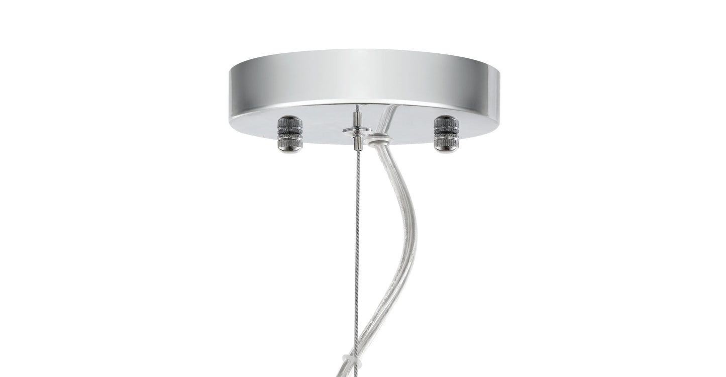 Lampada a sospensione in vetro Opal 12