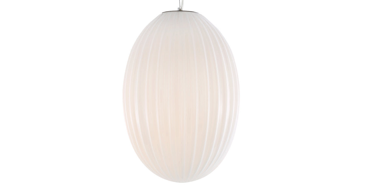 Lampada a sospensione in vetro Opal 12