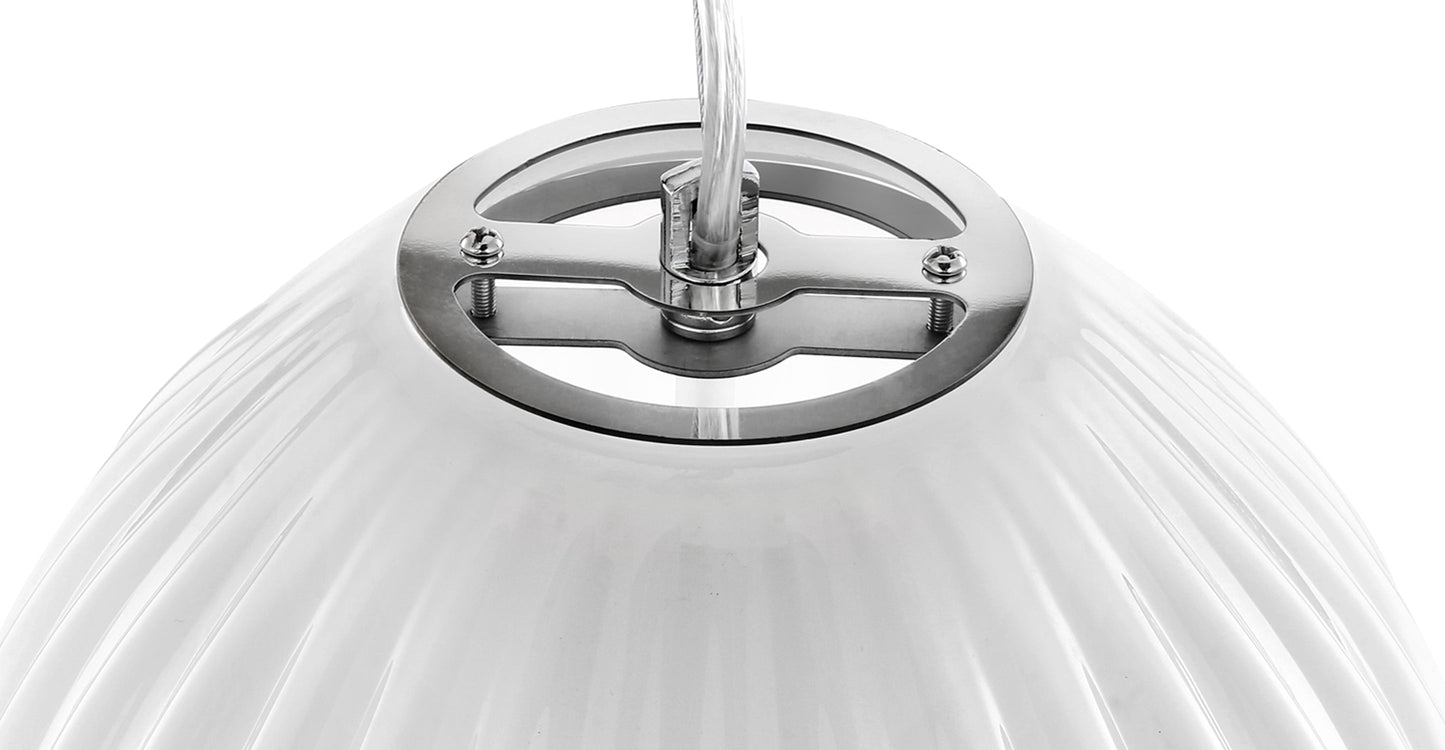 Lampada a sospensione in vetro Opal 12