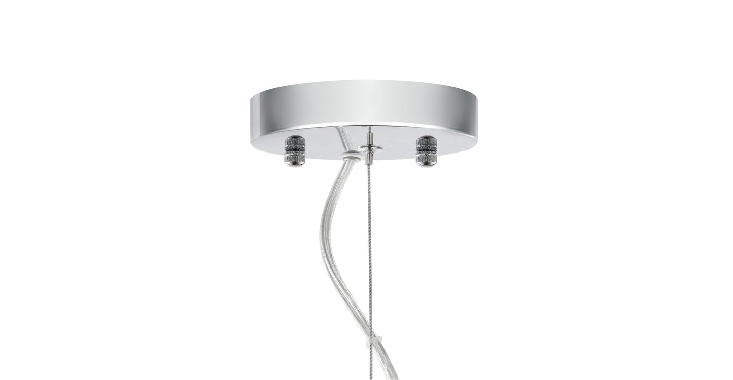 Lampada a sospensione in vetro Opal 12