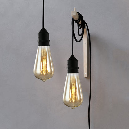 Lampadina a filamento vintage LED ambrata Holland ST21
