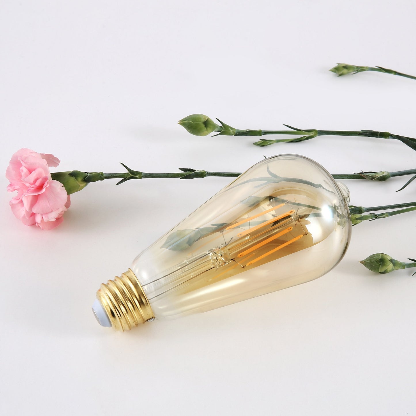 Lampadina a filamento vintage LED ambrata Holland ST21