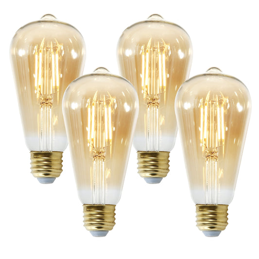 Lampadina a filamento vintage LED ambrata Holland ST21