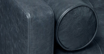 Divano angolare in pelle Napa