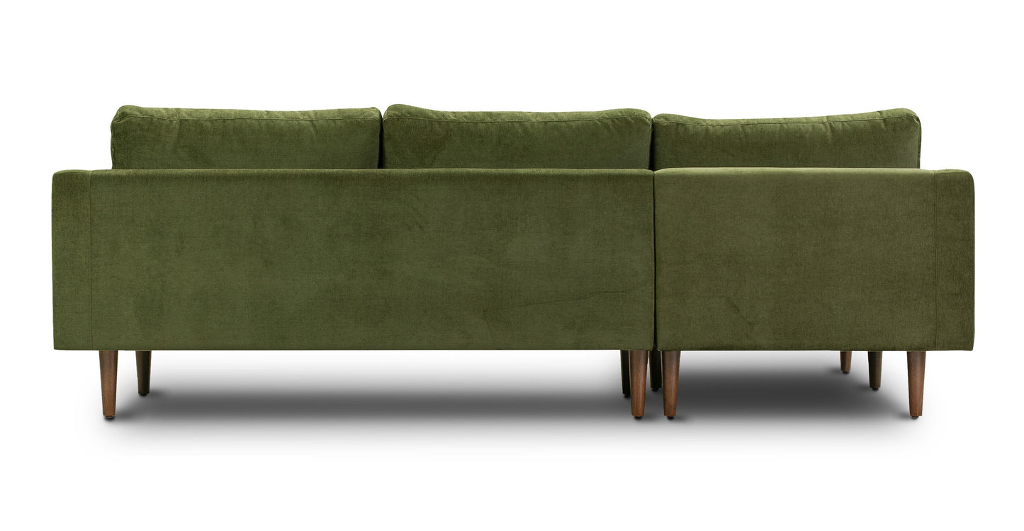 Divano componibile in velluto Napa rivolto a sinistra