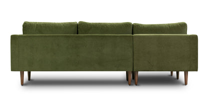 Divano componibile in velluto Napa rivolto a sinistra