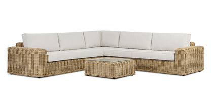 Puglia 115 Set angolare componibile con tavolino da caffè