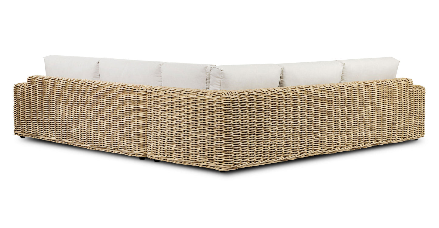 Puglia 115 Set angolare componibile con tavolino da caffè