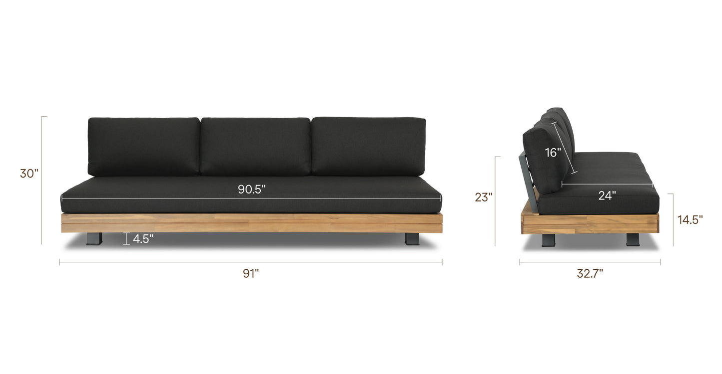 Divano panca a 3 posti Celenza