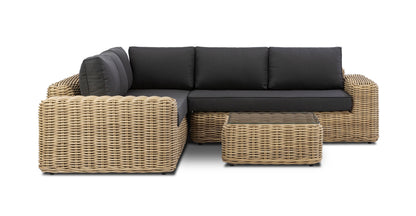 Set di divani ad angolo Puglia con tavolino da caffè