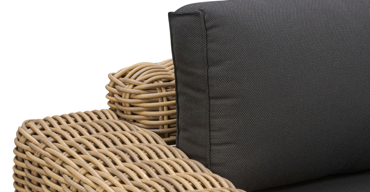 Set di divani ad angolo Puglia con tavolino da caffè